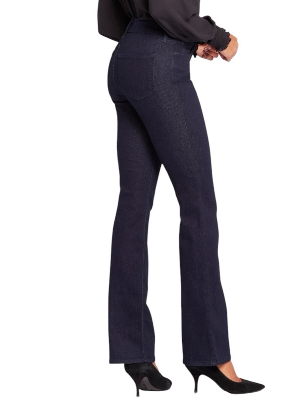 NYDJ - NWT Barbara Bootcut Jeans Dark Wash Lift Tuck Stretch Denim Sz 8 - Picture 2 of 10